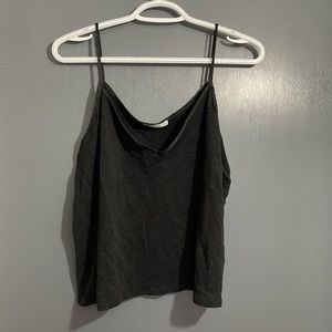 Zara linen cropped tank top size large